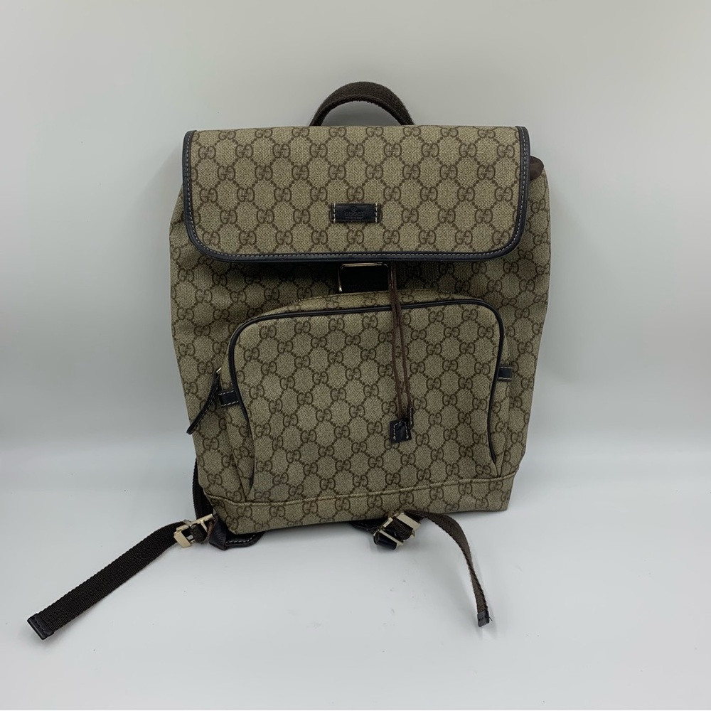 Source Unknown Brown Backpack With Adjustable Str… - image 1